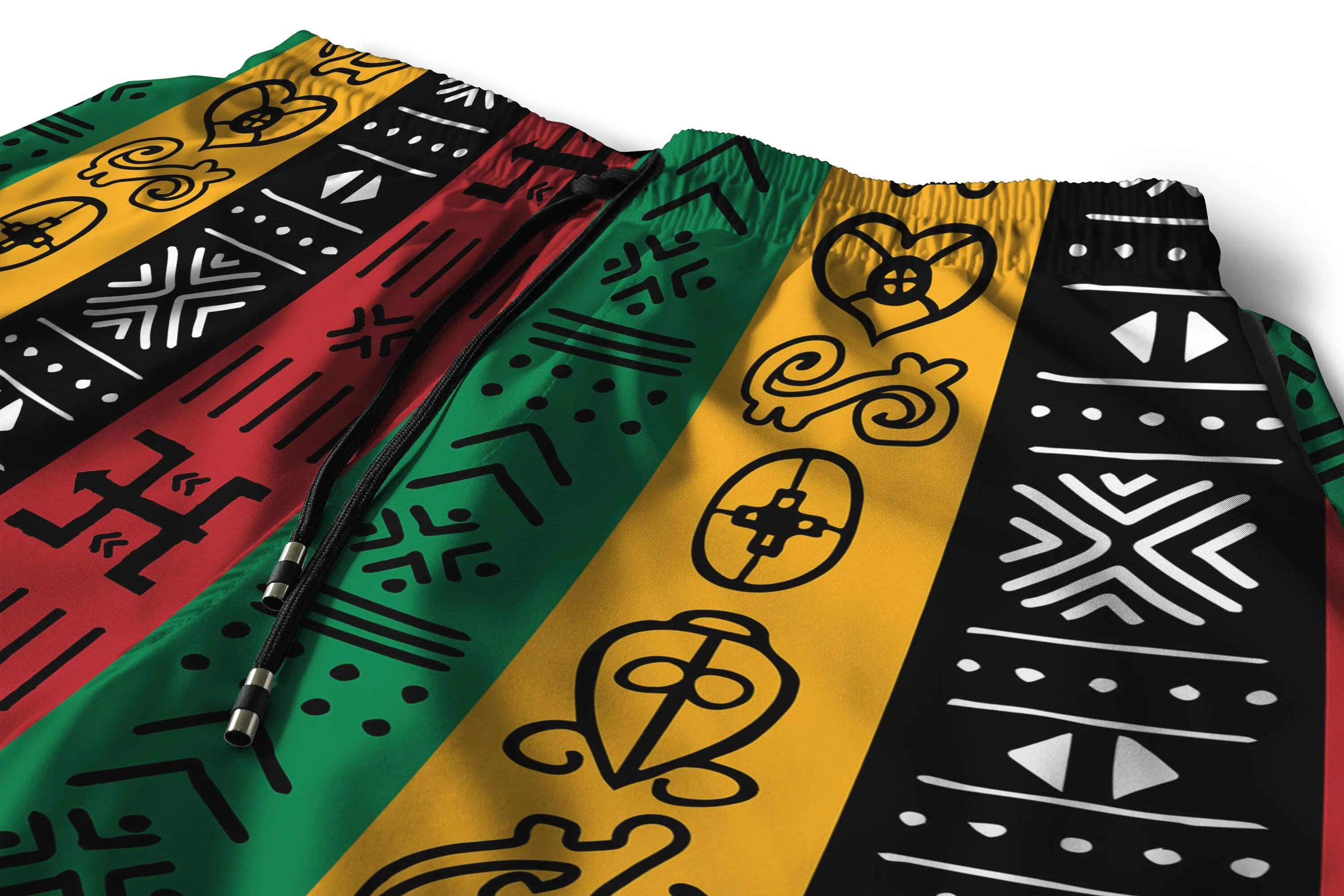 African Symbols In Pan-African Colors Summer Set