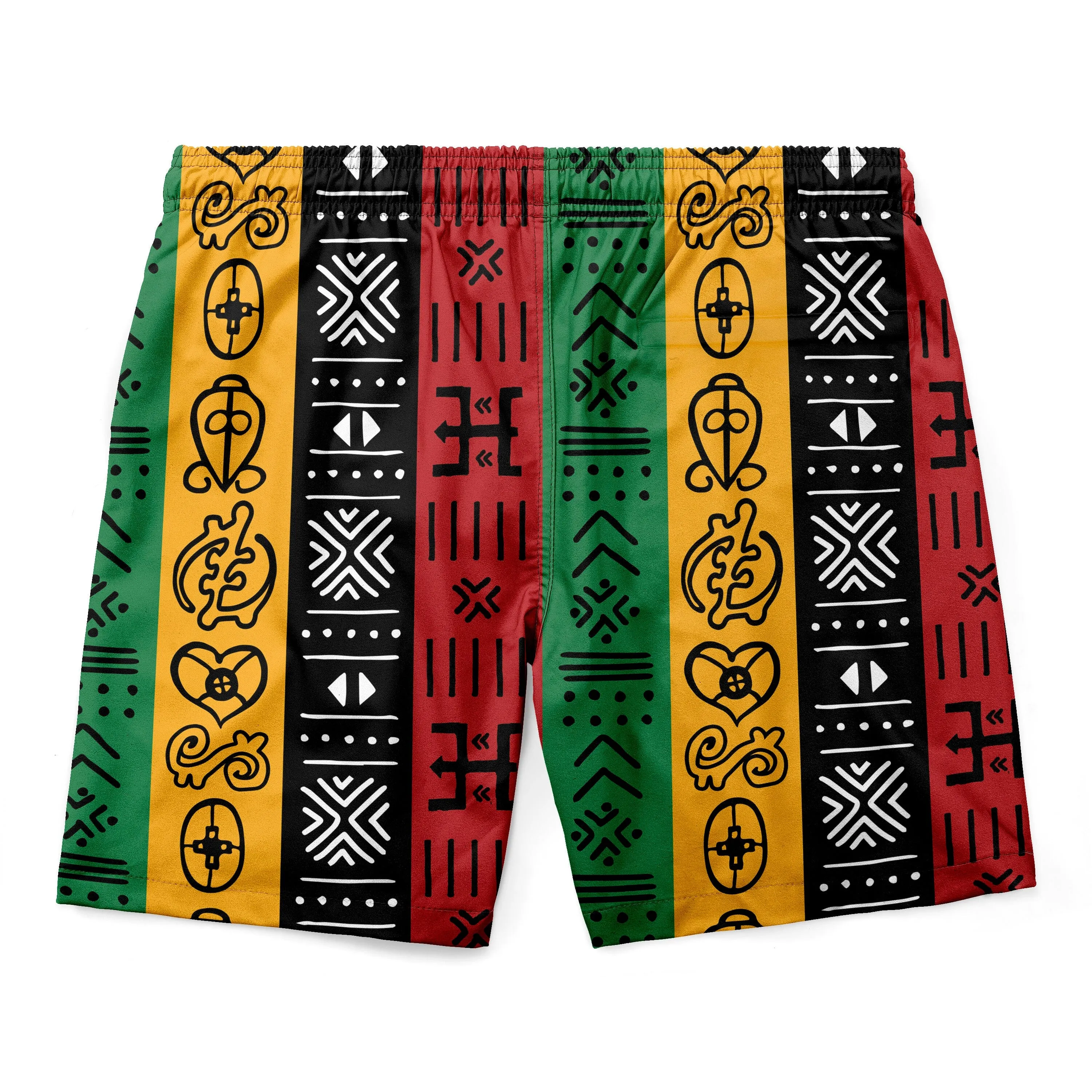 African Symbols In Pan-African Colors Summer Set