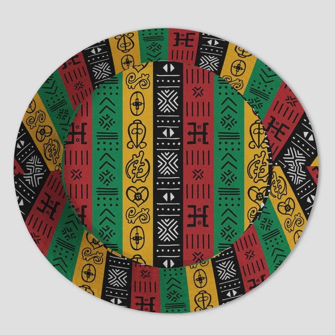 African Symbols In Pan-African Colors Summer Set