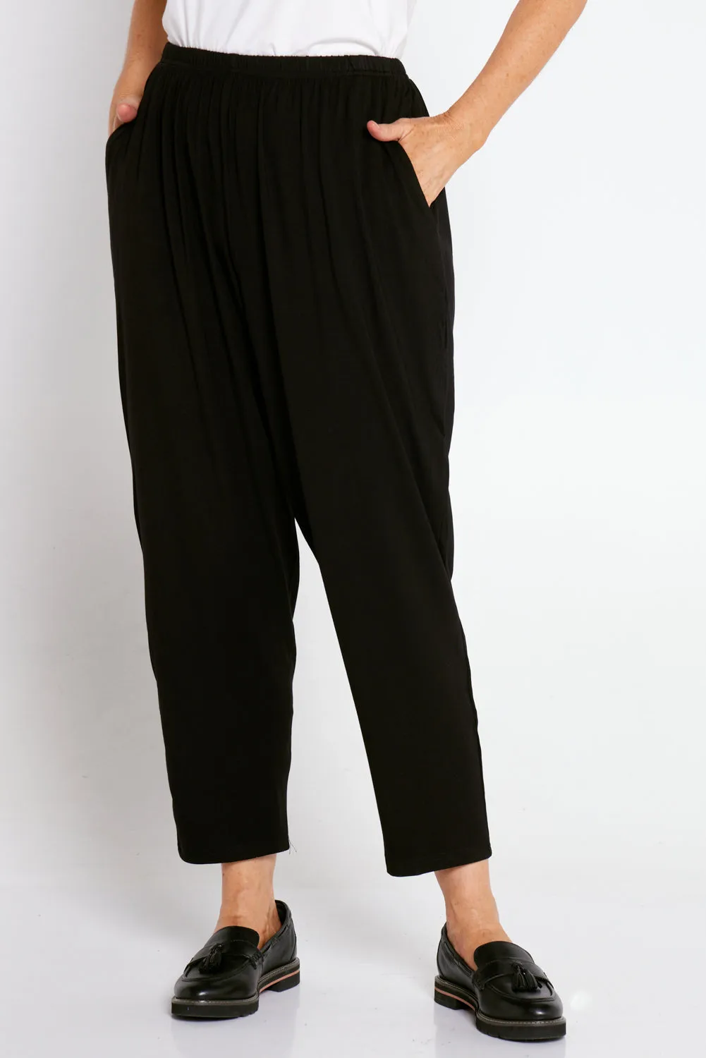 Amalie Bamboo Pants - Black