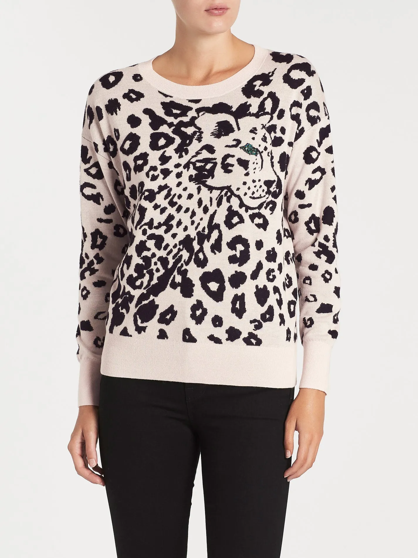 Animal Jacquard Pullover