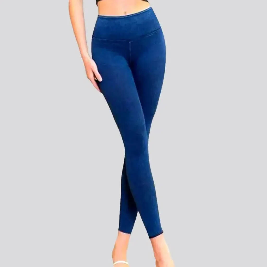 Ankle-length skinny jeans leggings for women