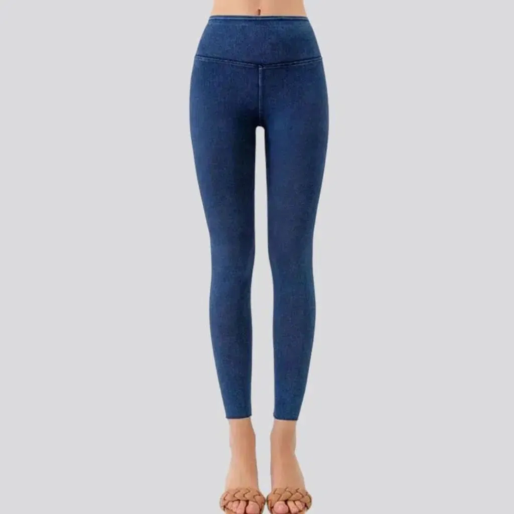 Ankle-length skinny jeans leggings for women