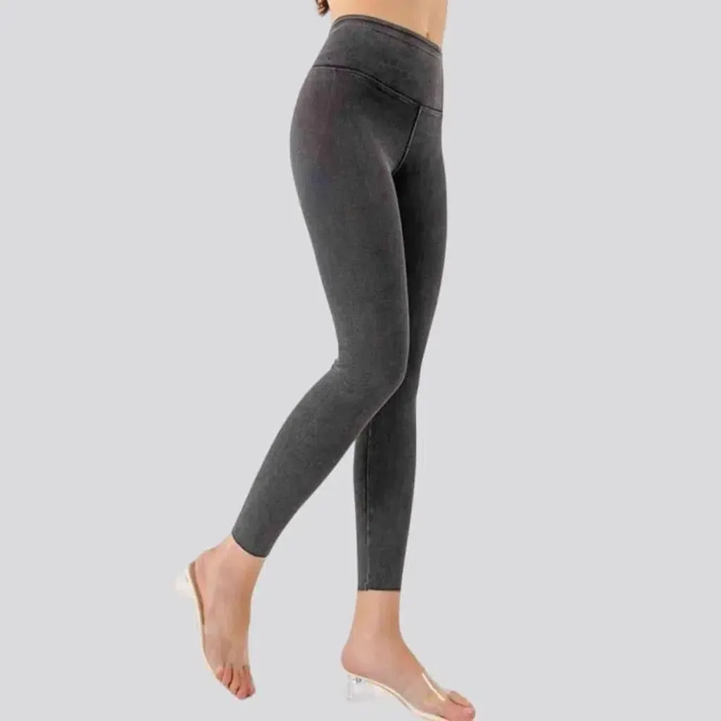 Ankle-length skinny jeans leggings for women