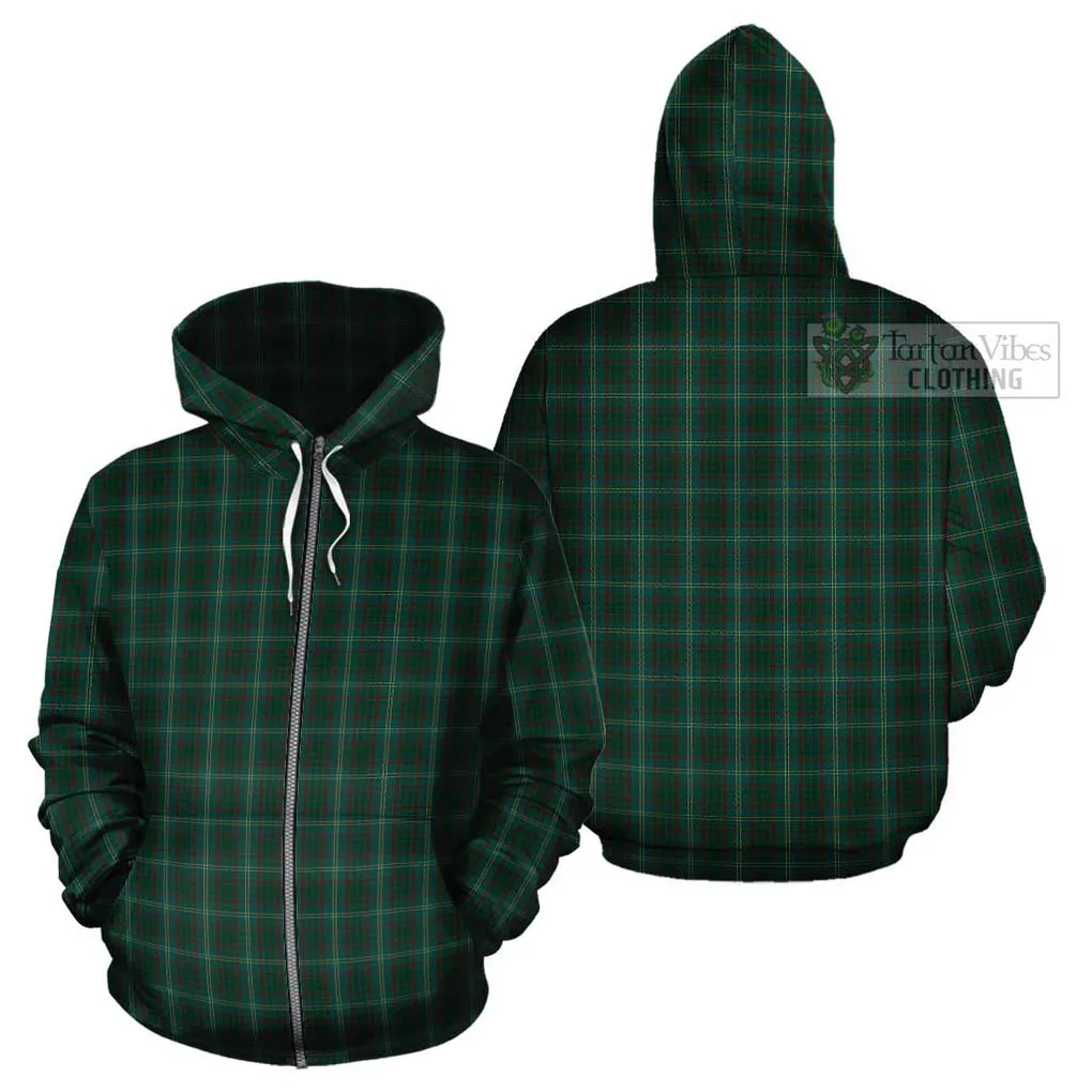 Armagh County Ireland Tartan Cotton Hoodie