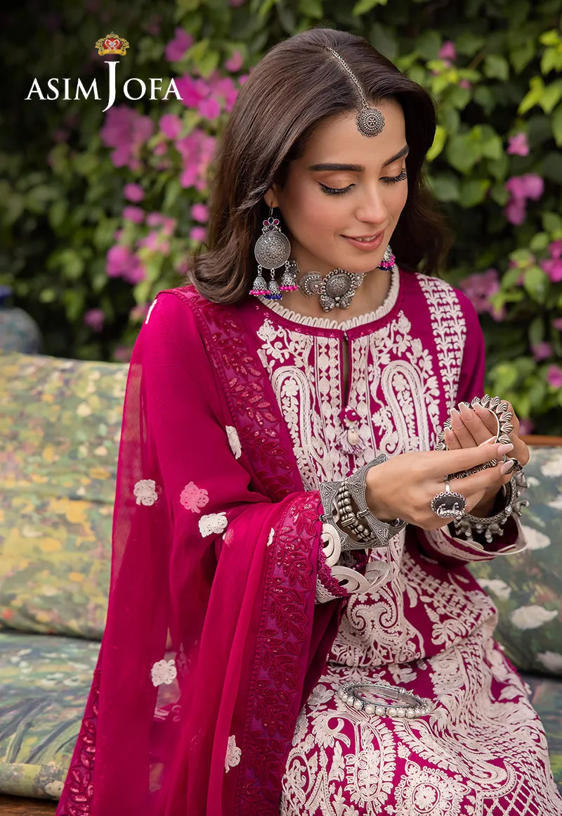 Asim Jofa Shadow Work Lawn Silk Collection – AJSW-18