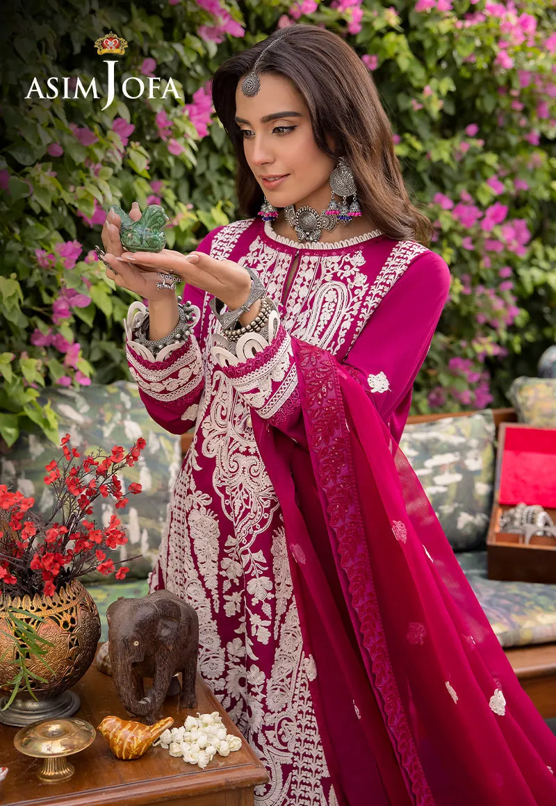 Asim Jofa Shadow Work Lawn Silk Collection – AJSW-18