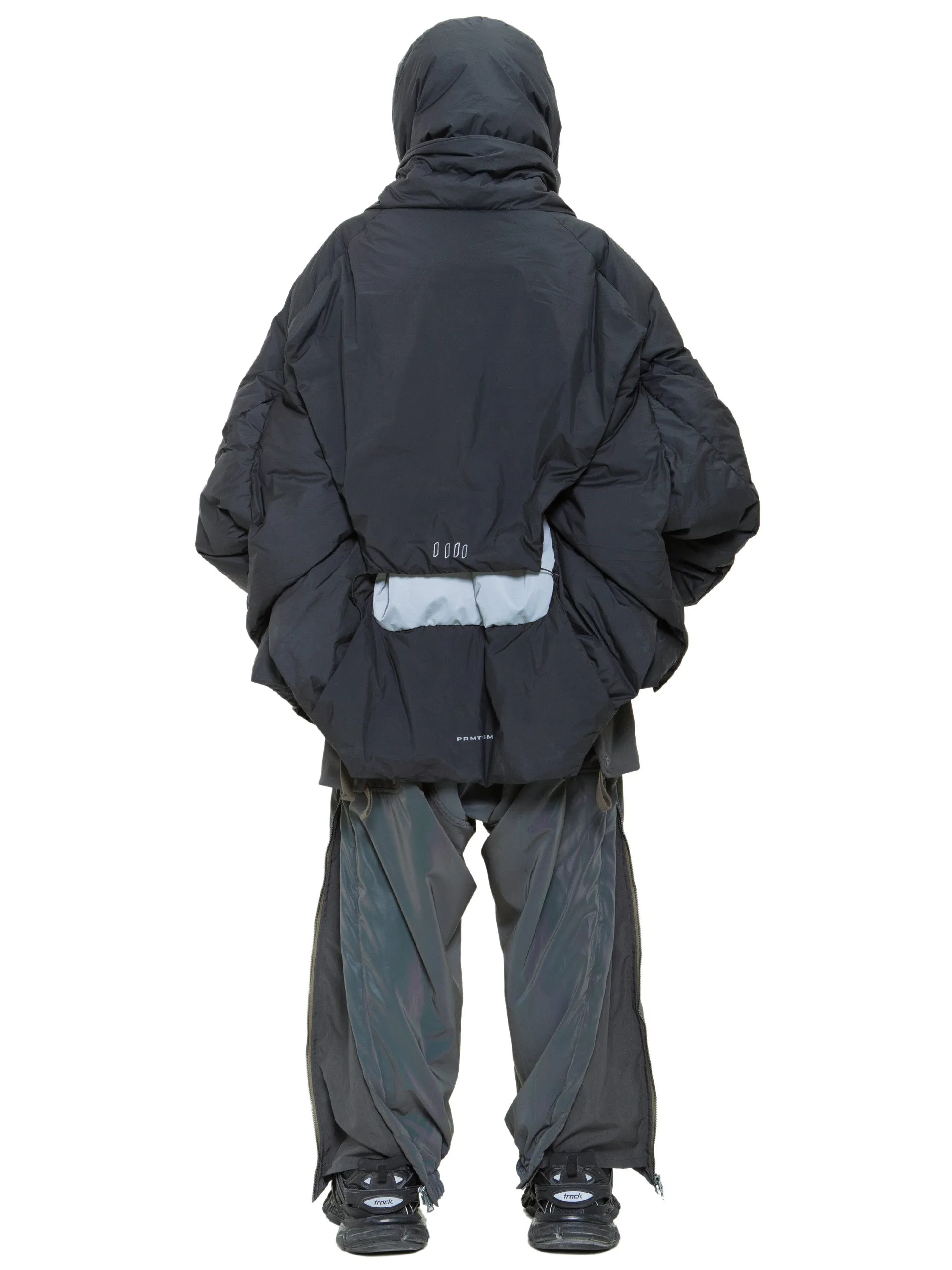 aurora reflective geo panel layered quilted snow pants