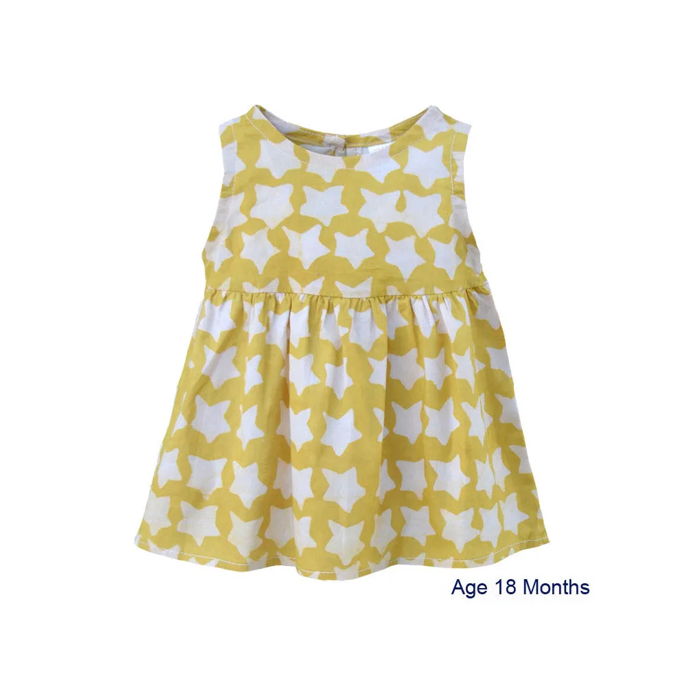 Baby Sundress Gold Stars Global Mamas