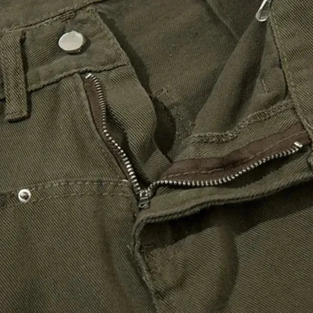 Baggy women's khaki jeans