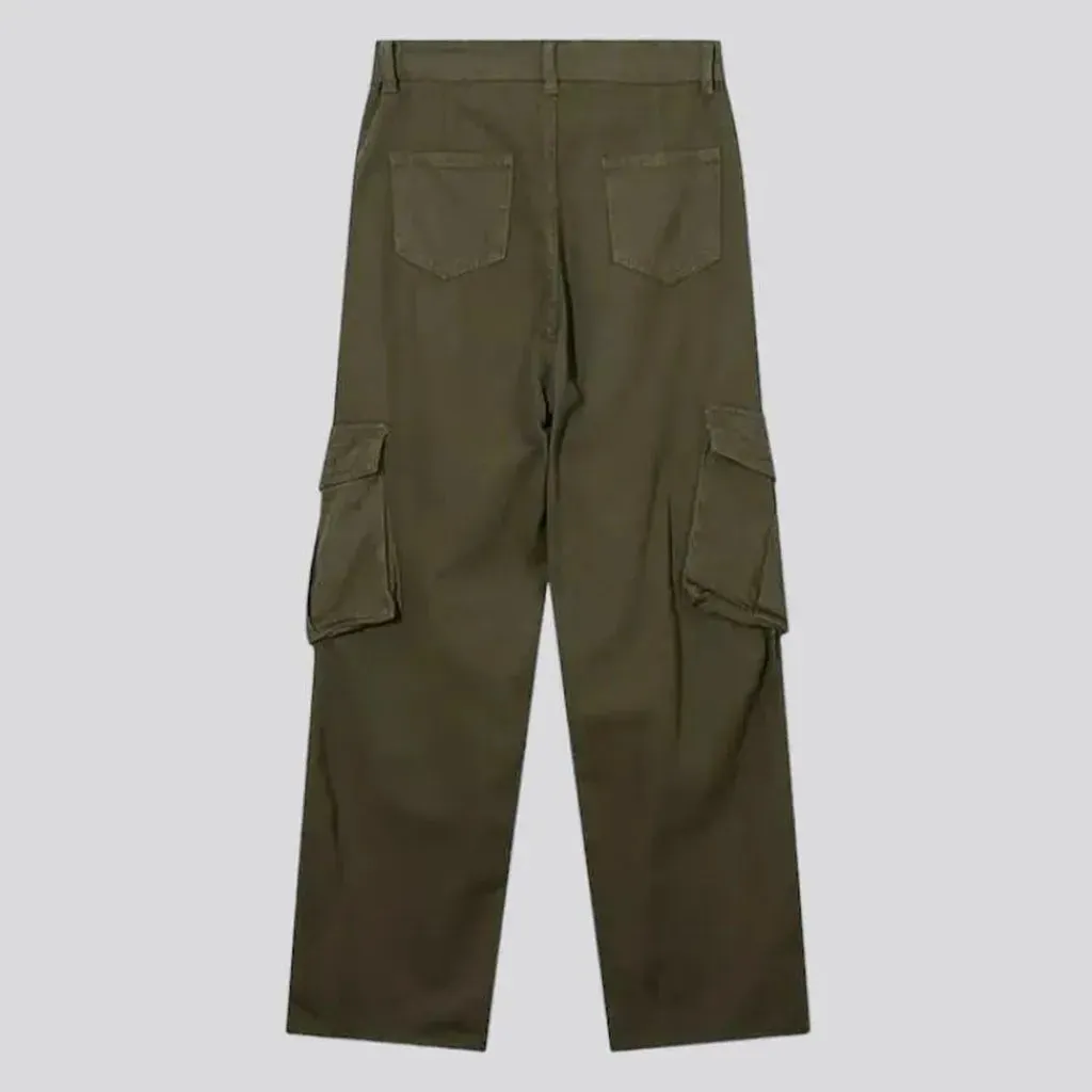 Baggy women's khaki jeans