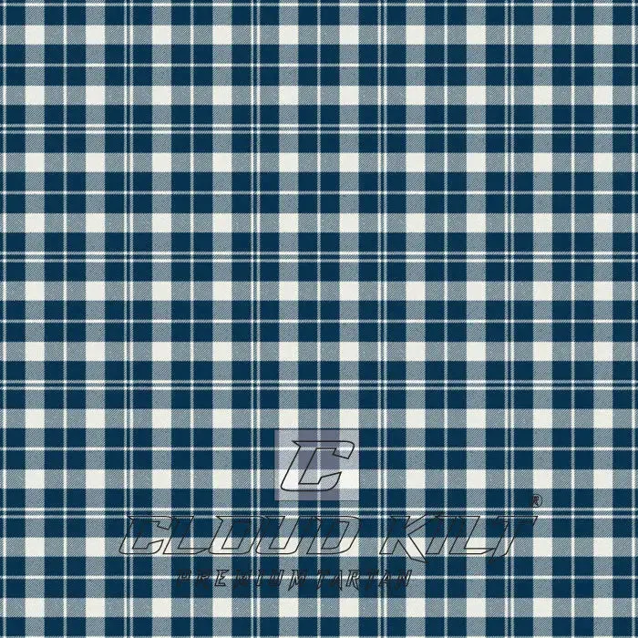 Barbies Moss Plaid Blue White Premium Tartan Kilt