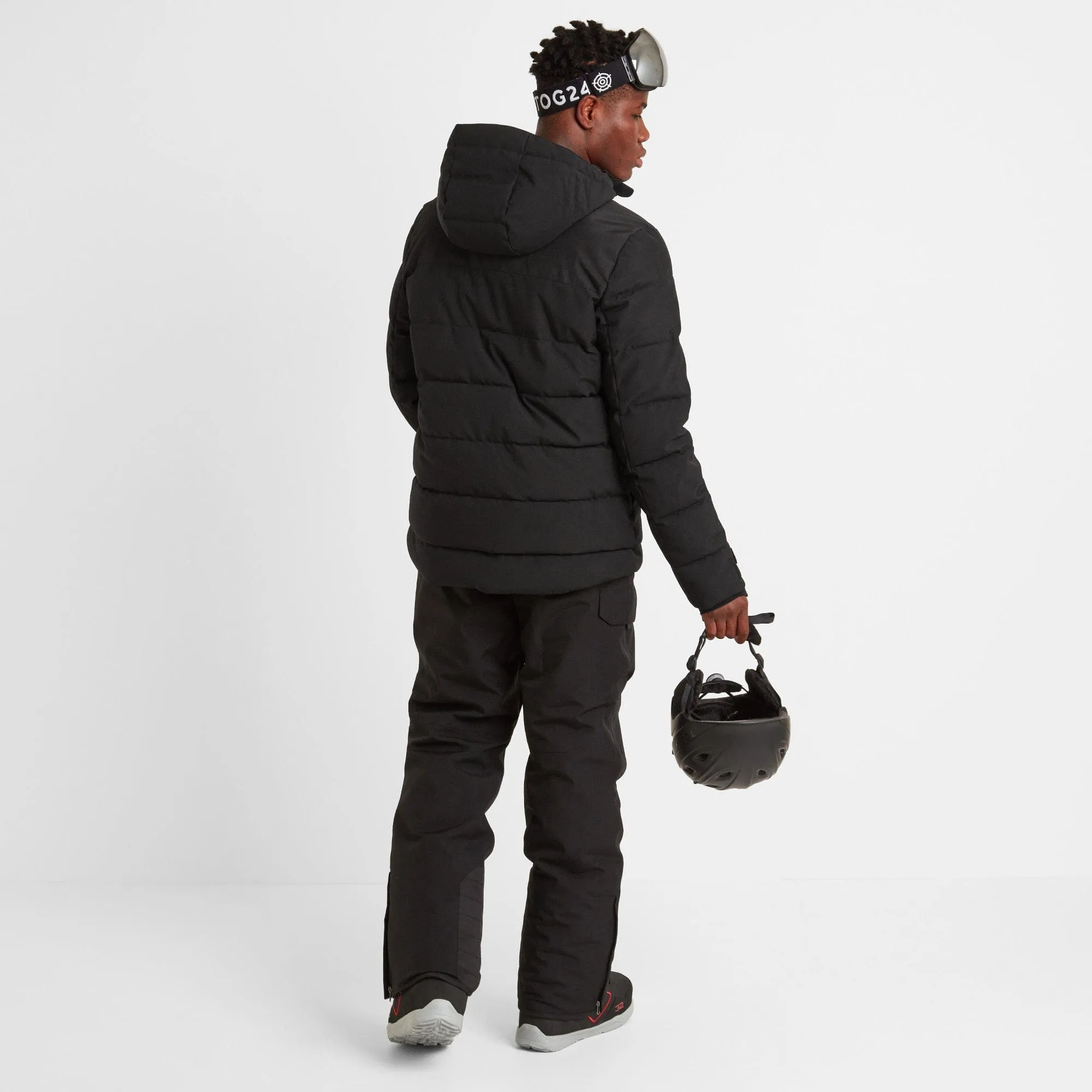 Berg Mens Insulated Padded Ski Jacket - Black