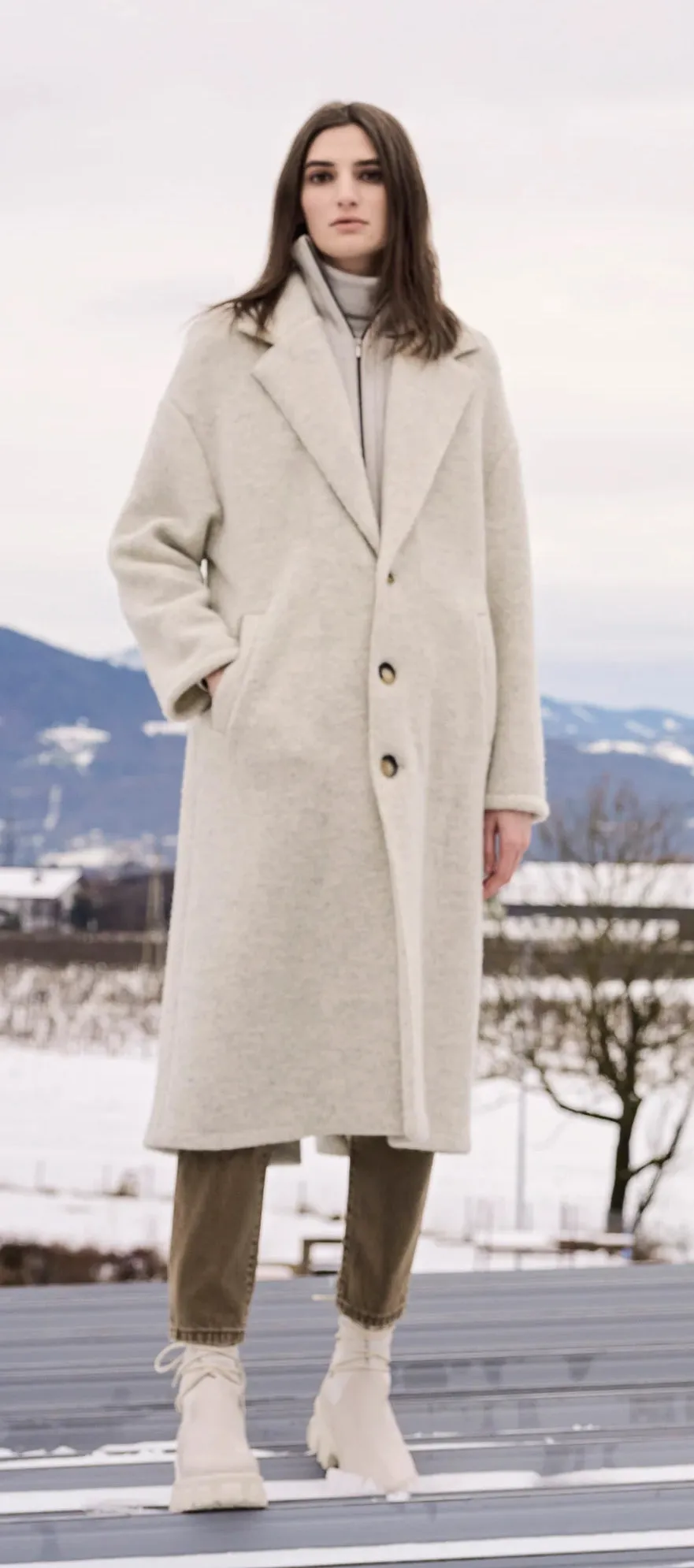 Bergen Stapf ANINA 100% Fine Wool Coat