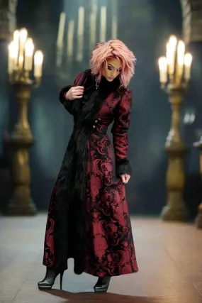 BLACK FOREST COAT - RED/BLACK TAPESTRY