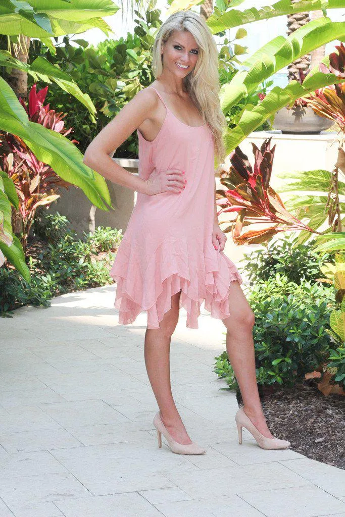 Blush Ruffled Dress