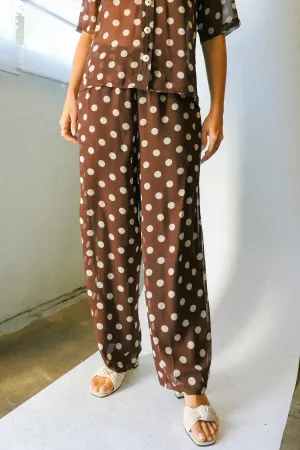 Brown Dots Joanna Pant