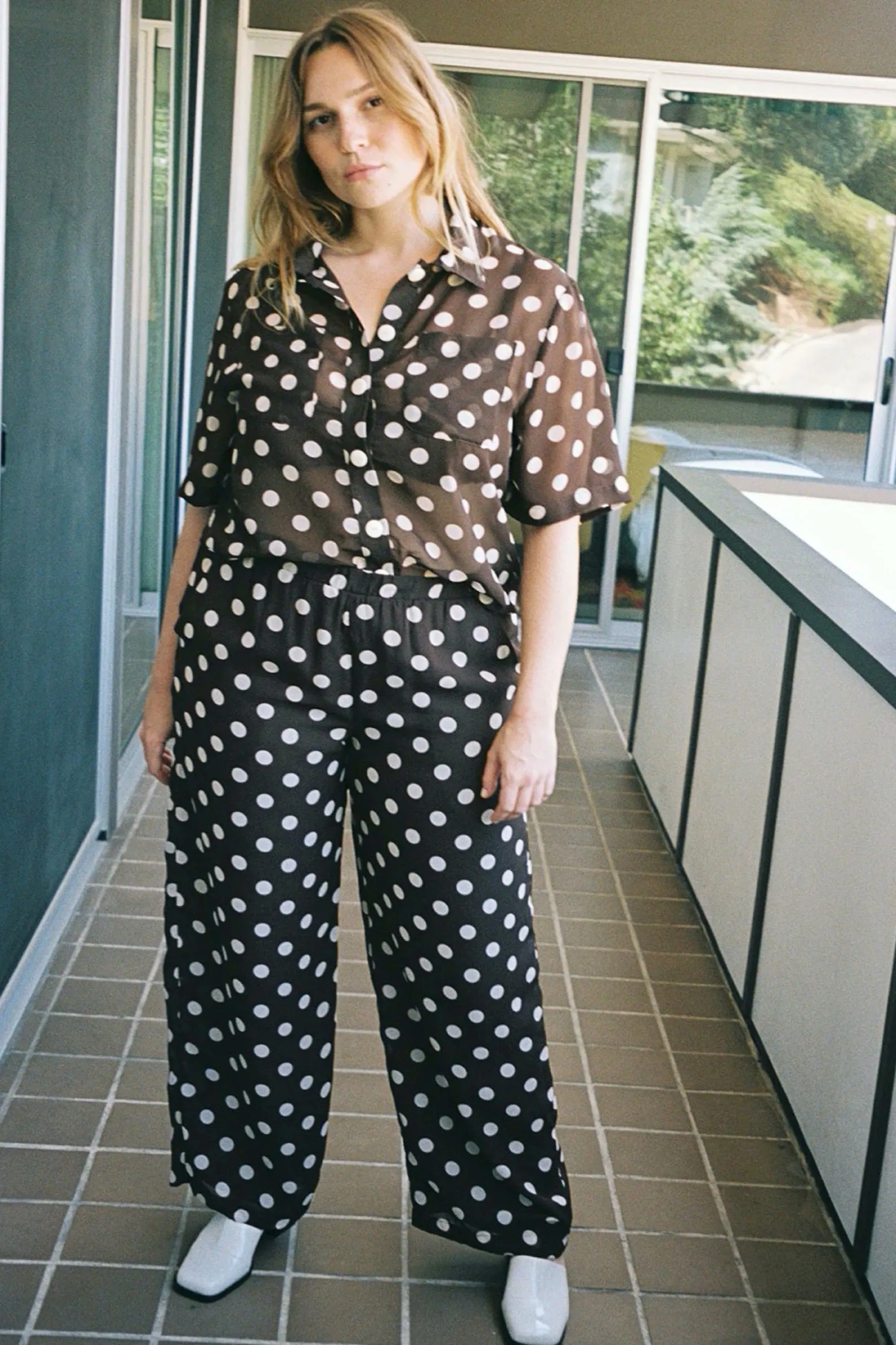 Brown Dots Joanna Pant