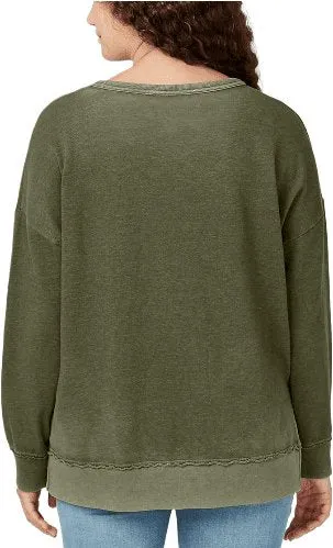 Buffalo David Bitton Women's Crewneck Relaxed Sweatshirt