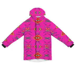 Buffalo Jump Pink Unisex Sherpa Lined Hooded Coat