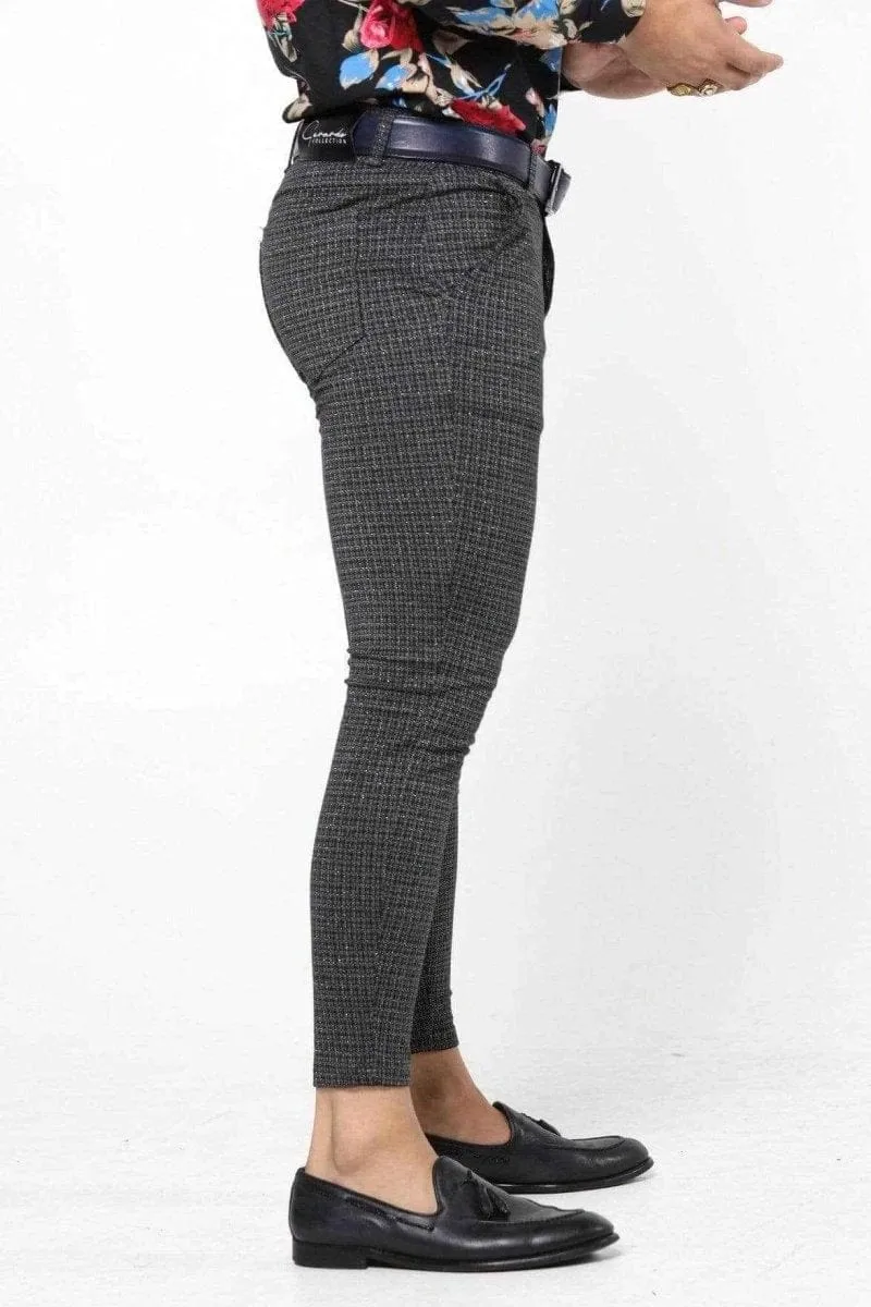 Charcoal Grey Slim Fit Dress Pants