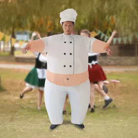 CHEF Fancy Dress Inflatable Suit - Fan Operated Costume