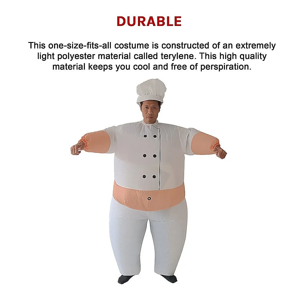 CHEF Fancy Dress Inflatable Suit - Fan Operated Costume