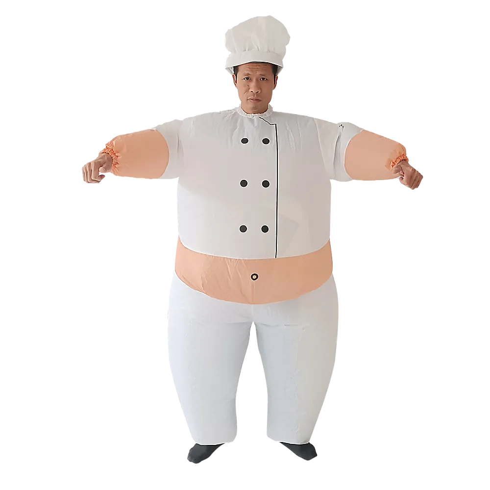 CHEF Fancy Dress Inflatable Suit - Fan Operated Costume