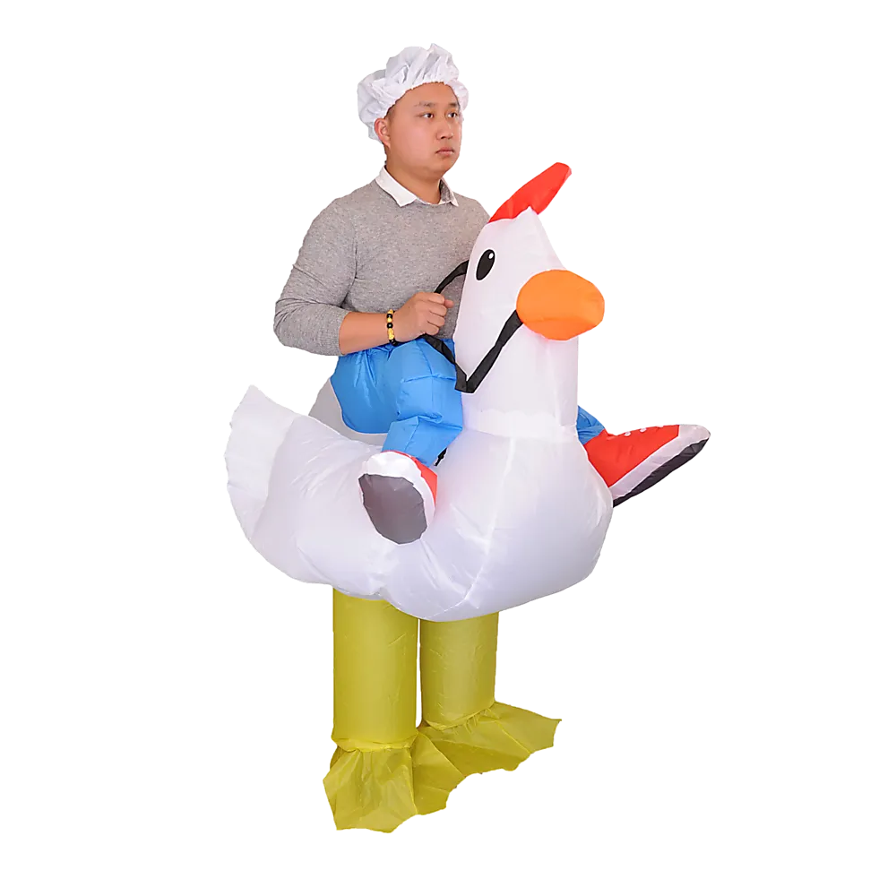 CHICKEN Fancy Dress Inflatable Suit - Fan Operated Costume