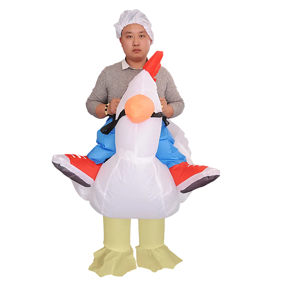 CHICKEN Fancy Dress Inflatable Suit - Fan Operated Costume