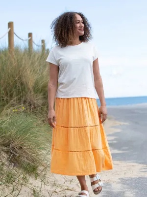 Chickerell tiered muslin skirt