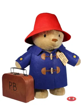 Classic Paddington Bear 16” Soft Toy with Suitcase