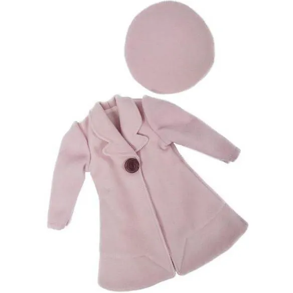 Clementine's Pink Coat and Beret - A Girl for All Time 16 inch doll clothes