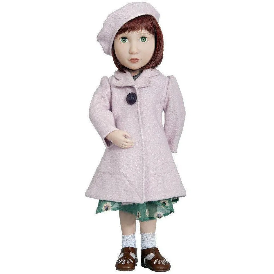 Clementine's Pink Coat and Beret - A Girl for All Time 16 inch doll clothes