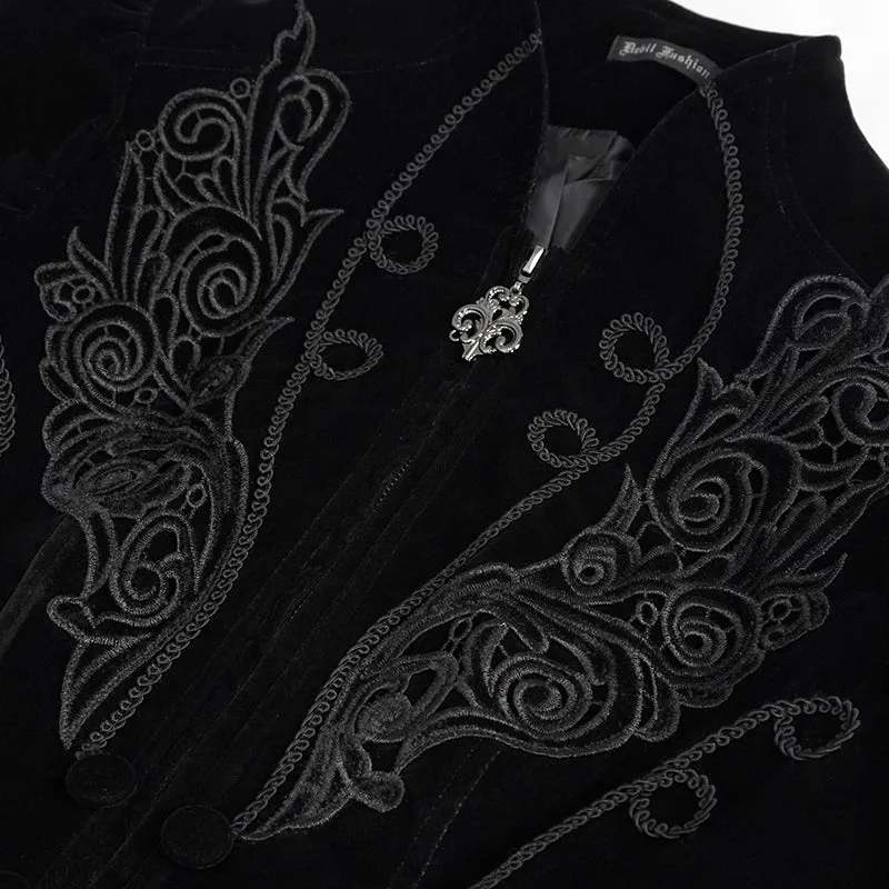 CT19301 women black gothic short jacket