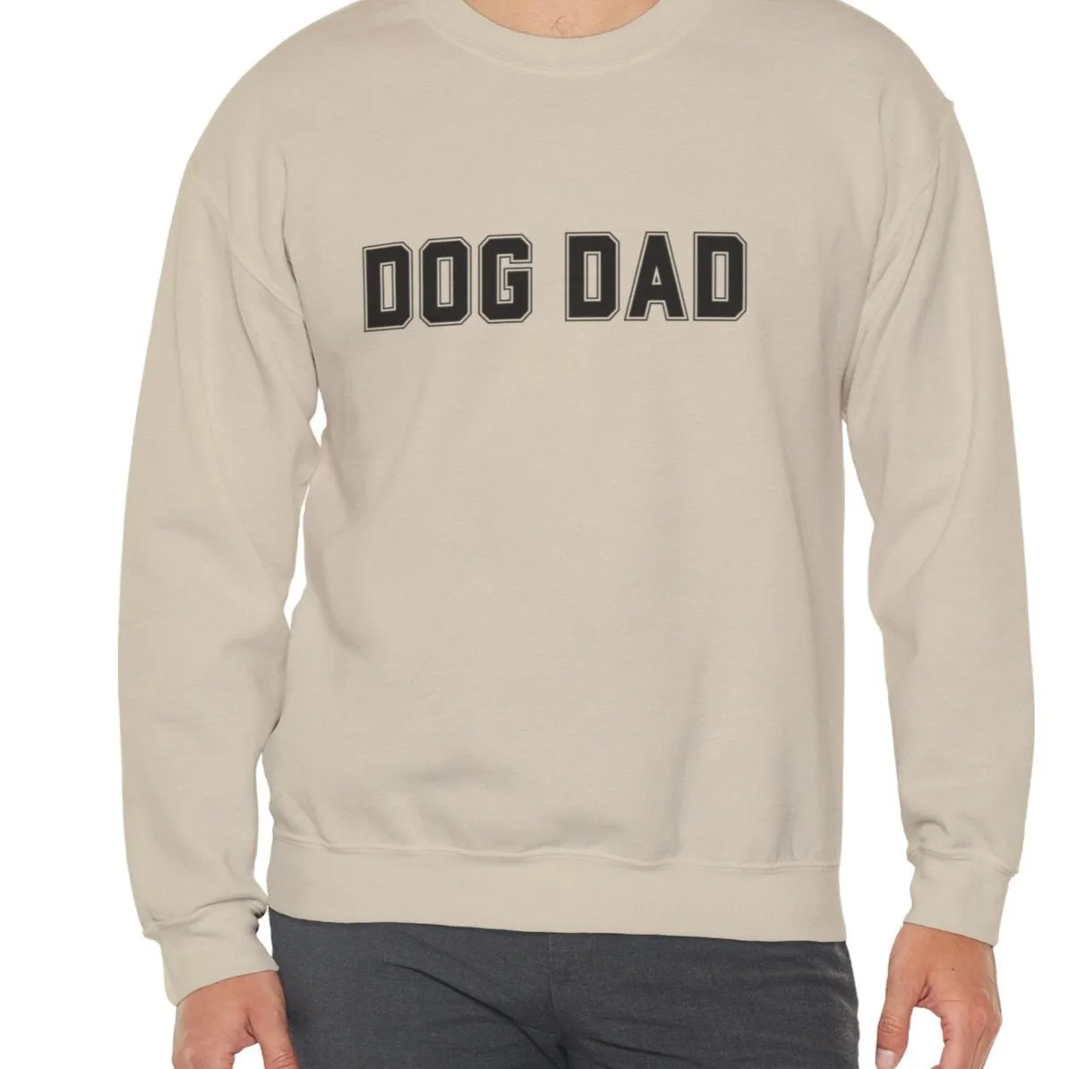 Dog Dad Comfy Pullover Sweatshirt - Perfect Gift for Him, Dog Lovers, and Fathers