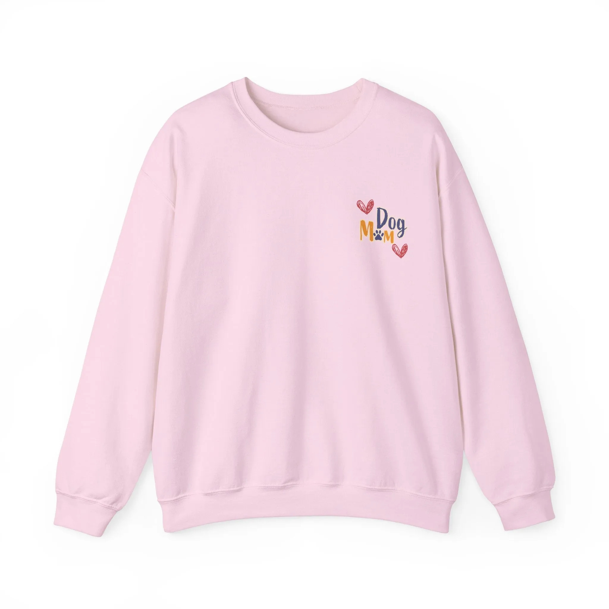 Dog Mom Crewneck Sweatshirt – College Style Dog Lover Gift for Her