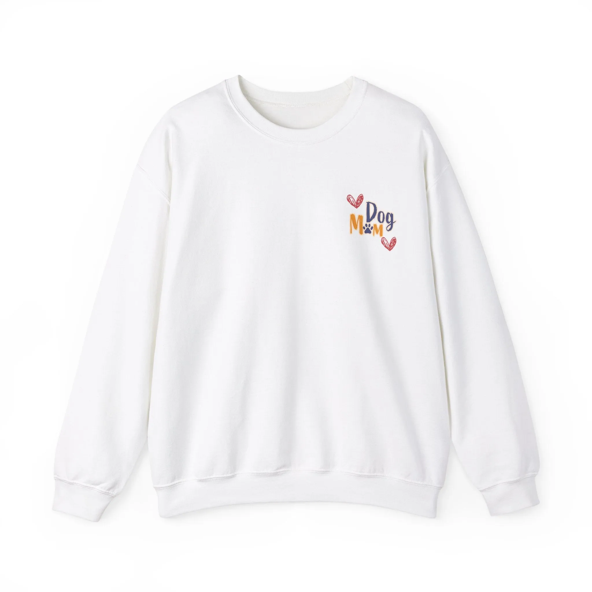 Dog Mom Crewneck Sweatshirt – College Style Dog Lover Gift for Her