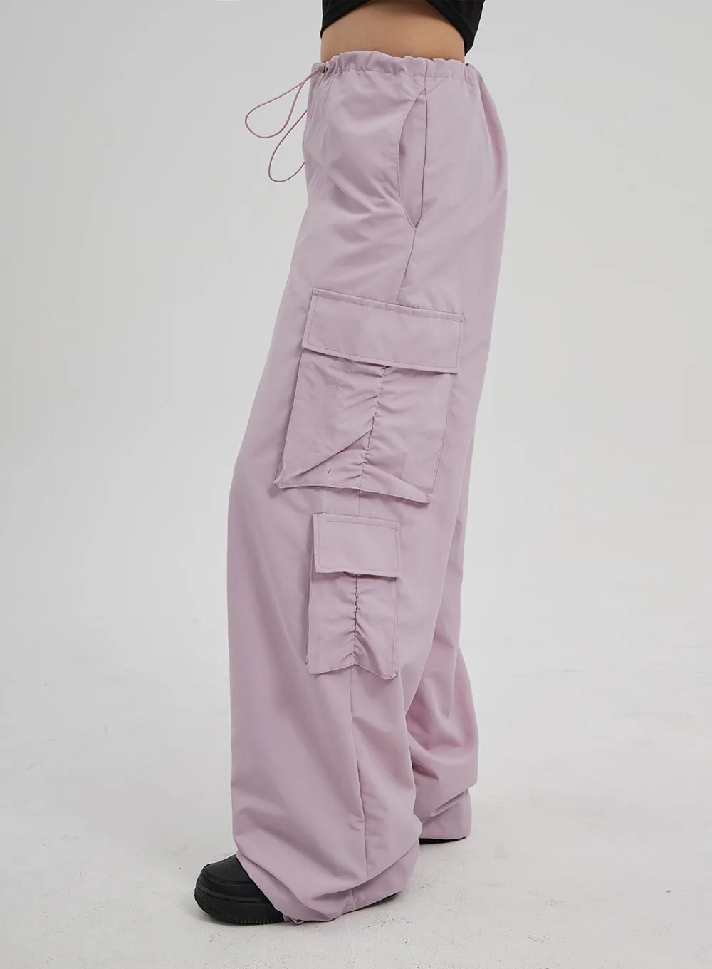 Drawstring Cargo Baggy Pants CF313