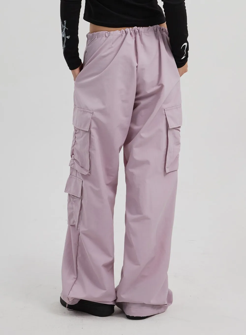 Drawstring Cargo Baggy Pants CF313