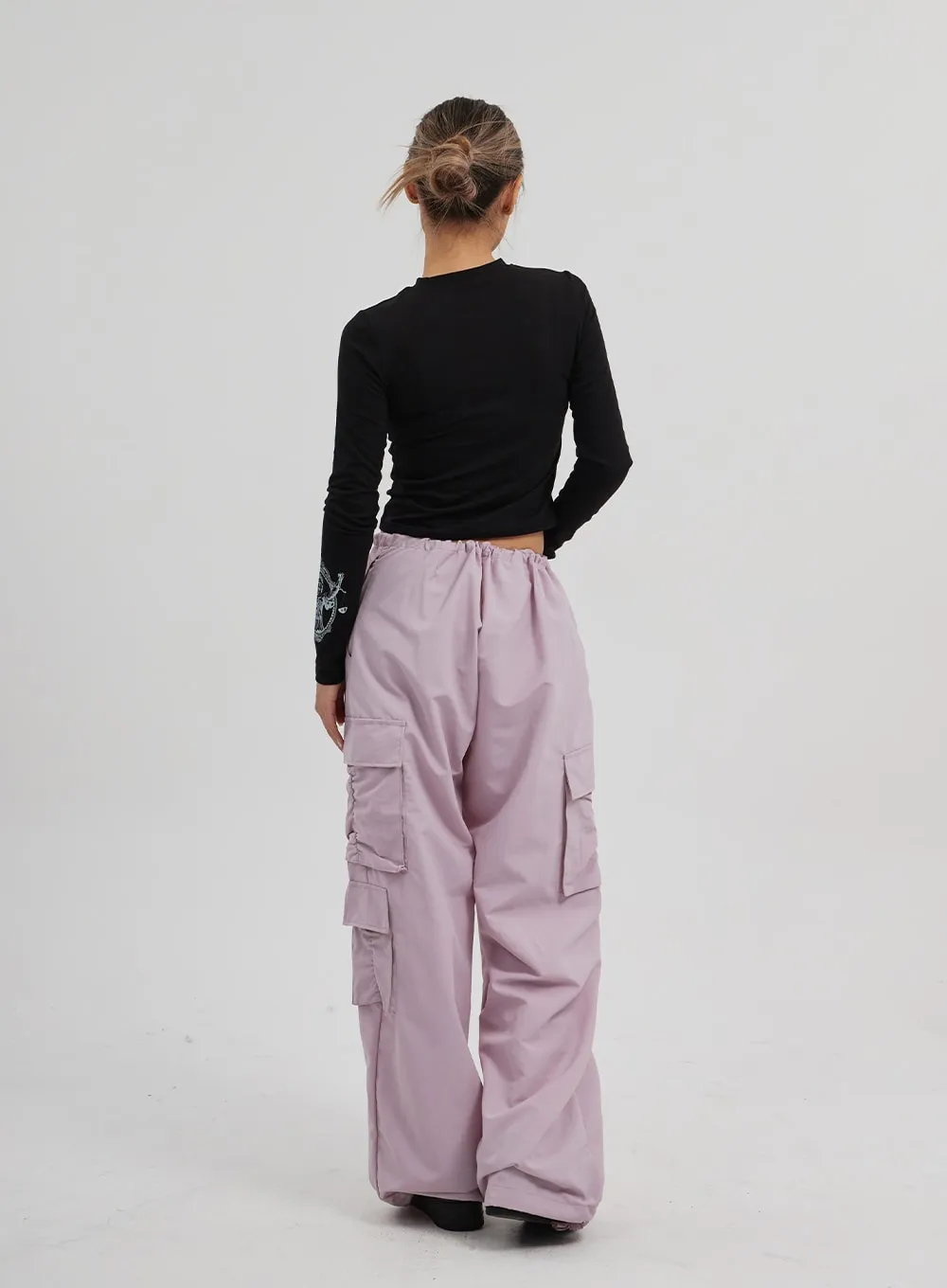 Drawstring Cargo Baggy Pants CF313