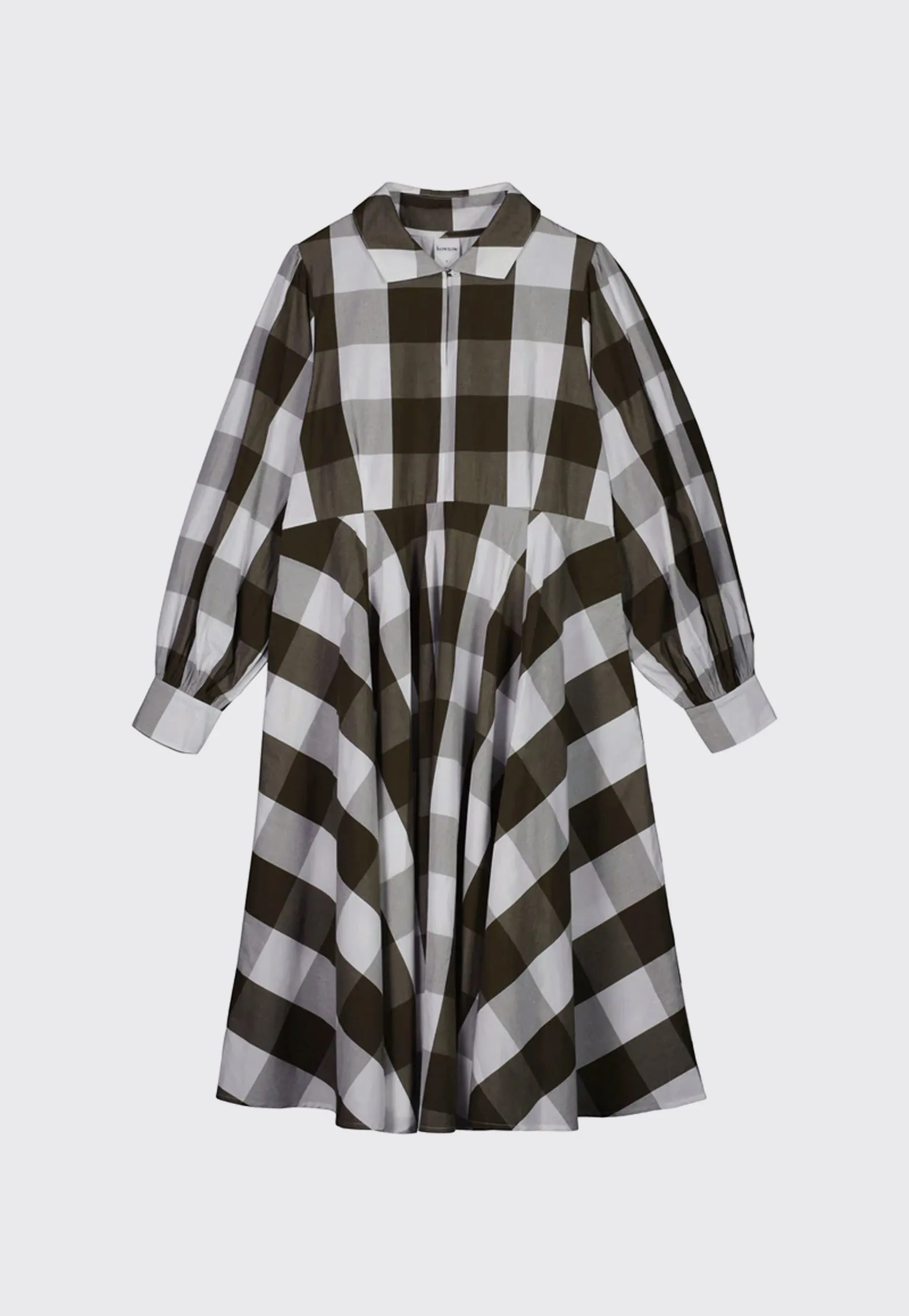 Ella Dress - khaki check