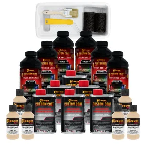 Federal Standard Color #33446 Desert Tan T80 Urethane Roll-On, Brush-On or Spray-On Truck Bed Liner, 1.5 Gallon Kit with Roller Applicator Kit