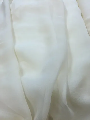 Grab Bag - Silk Chiffon - 8mm 44-inches Wide Natural White Only One 2.5Yd Piece Left!