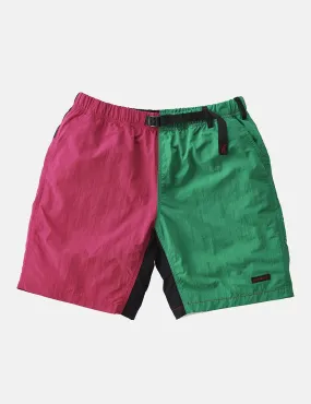 Gramicci Shell Packable Shorts - Raspberry/Kelly Green