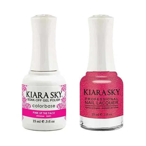 Kiara Sky Classic Gel & Polish Duo - #451 Pink Up The Pace