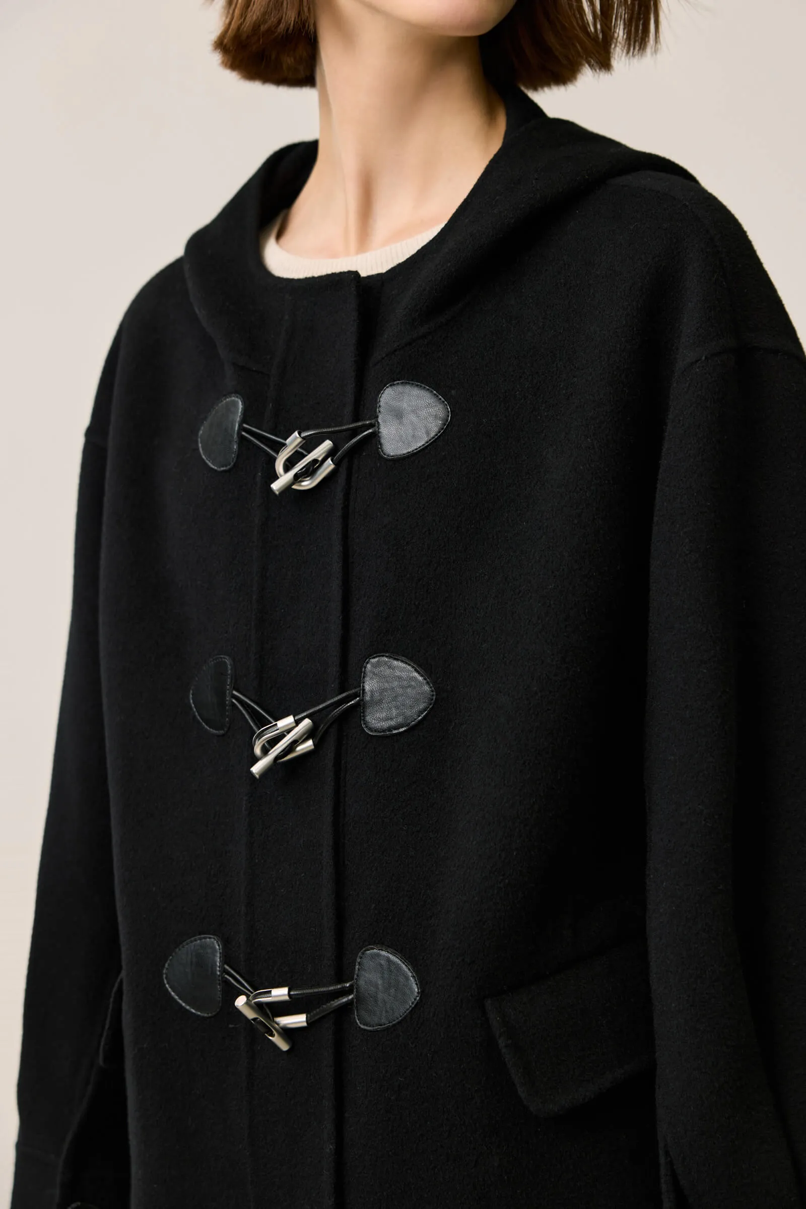 LILY Lambswool Collegiate Duffle Wool Coat