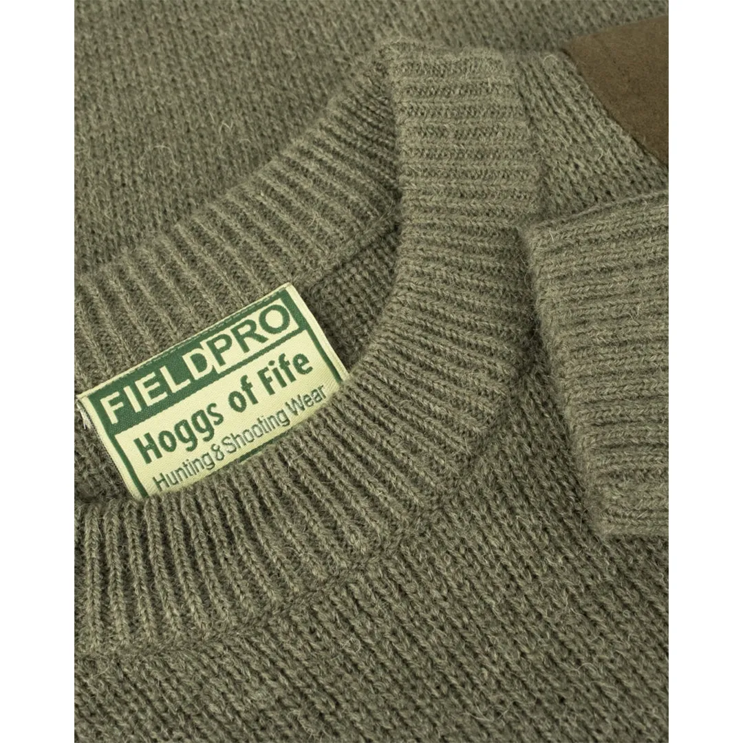 Melrose Junior Hunting Pullover - Soft Marled Green by Hoggs of Fife