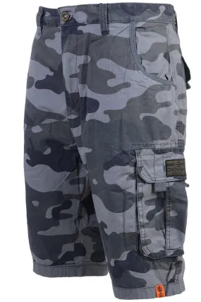 Mens Camo Cargo Knee Length Shorts