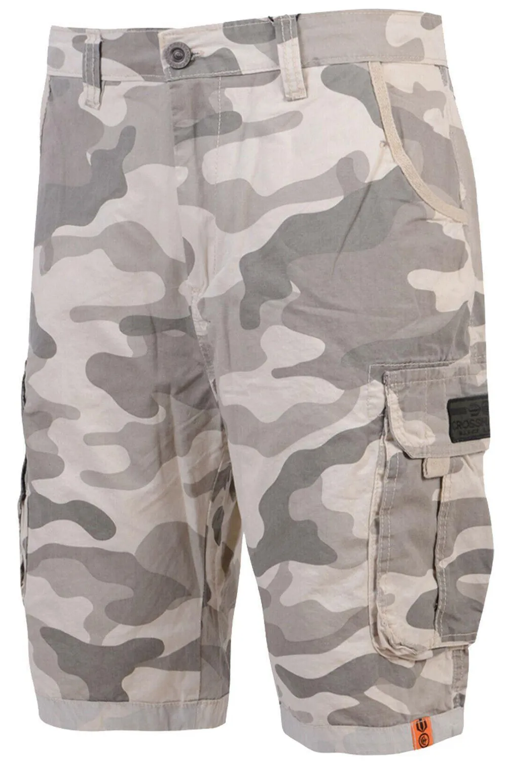 Mens Camo Cargo Knee Length Shorts